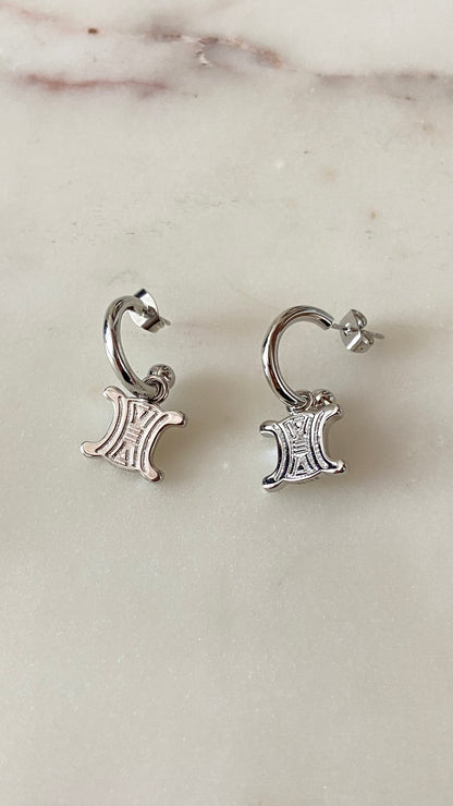 Silver earrings