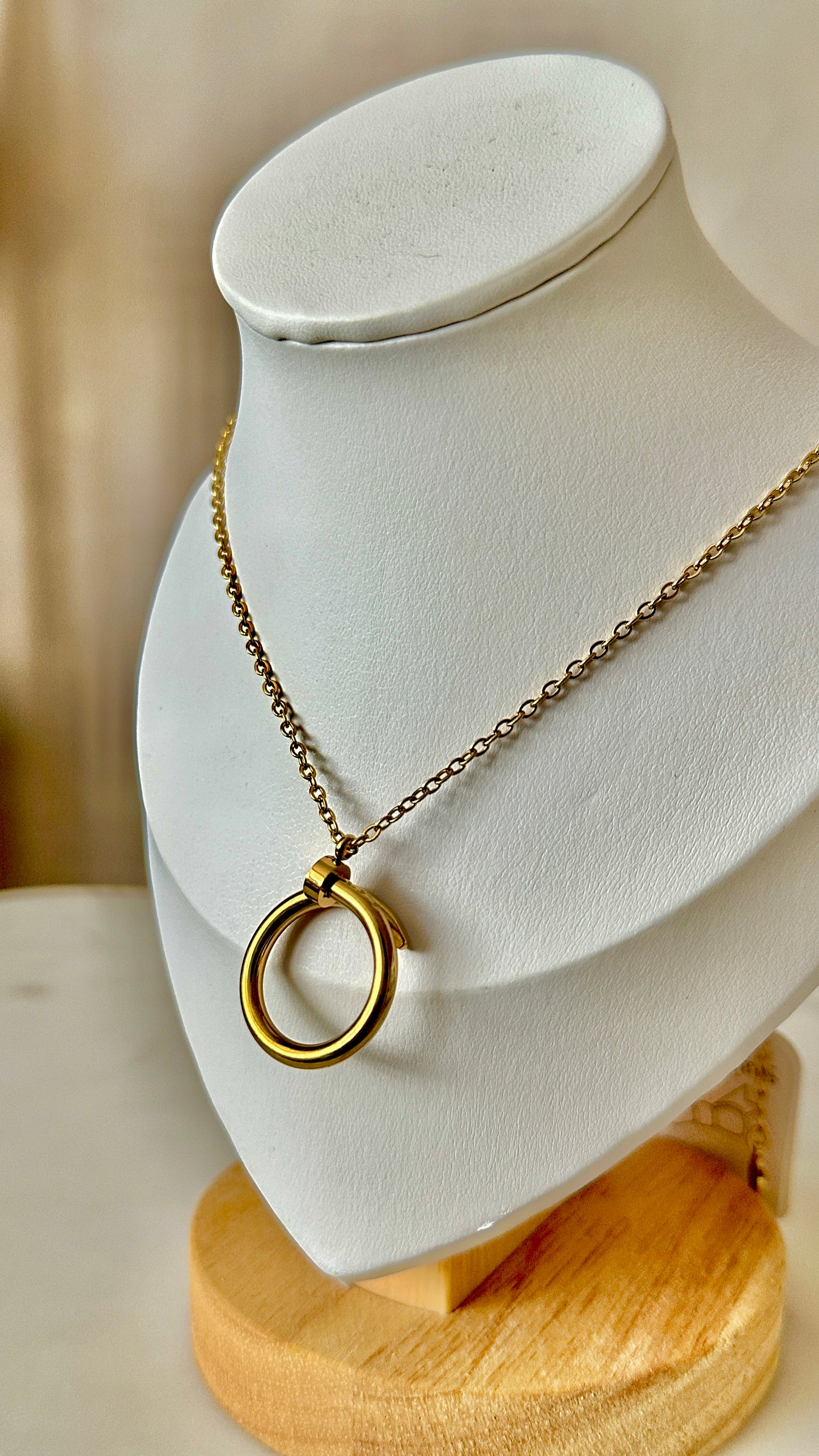 Gold clove necklace