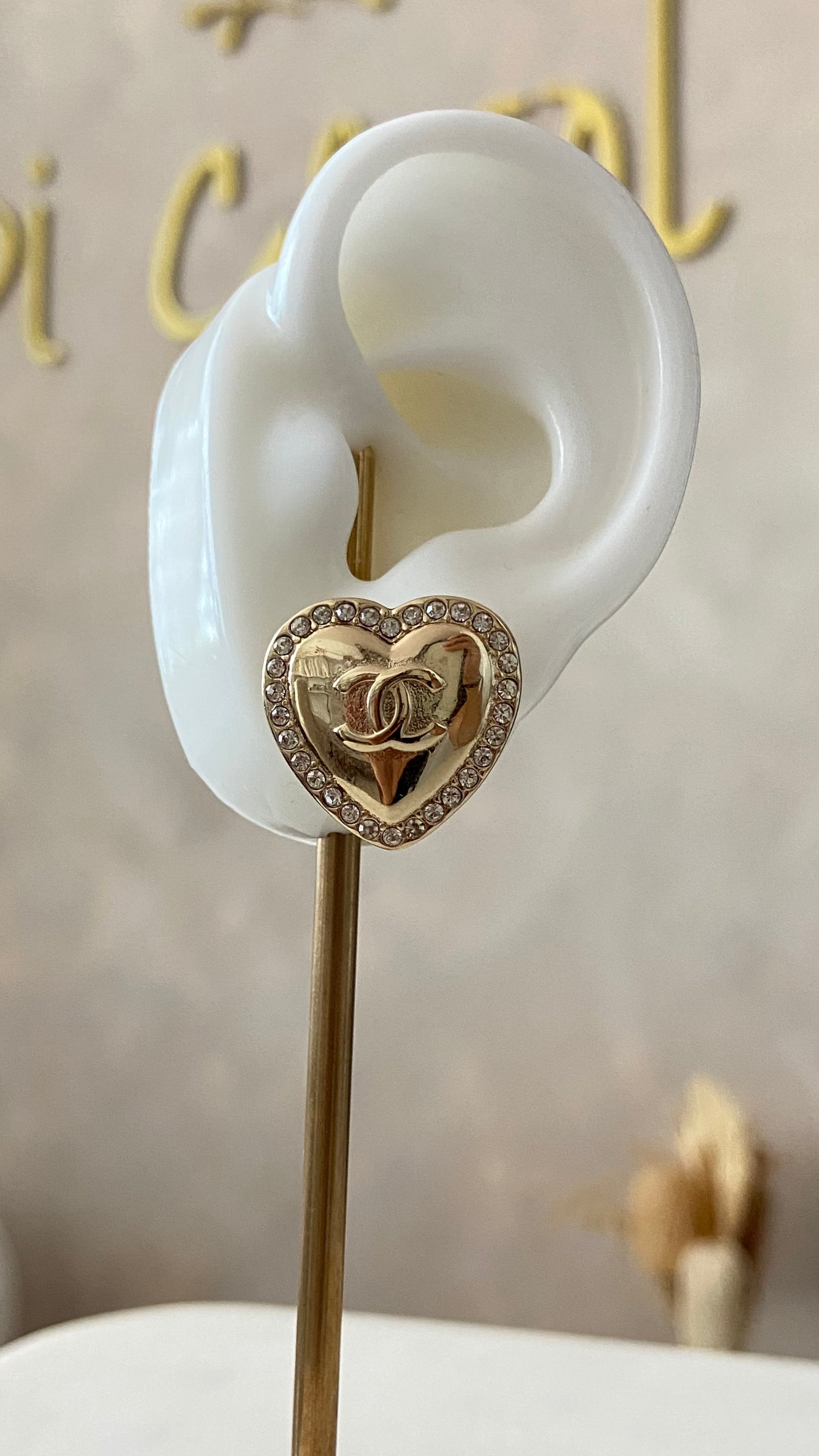 Gold earrings