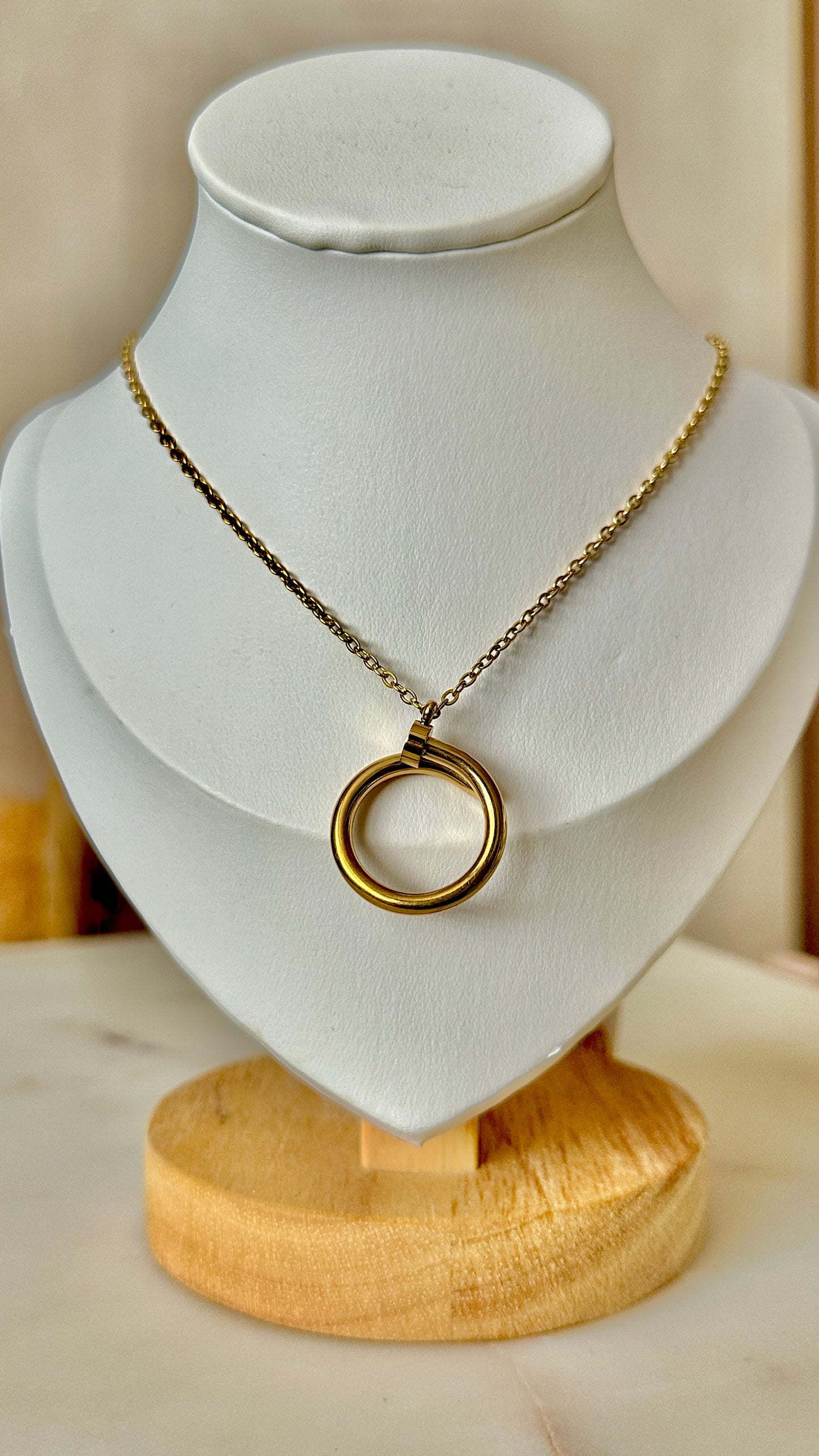 Gold clove necklace
