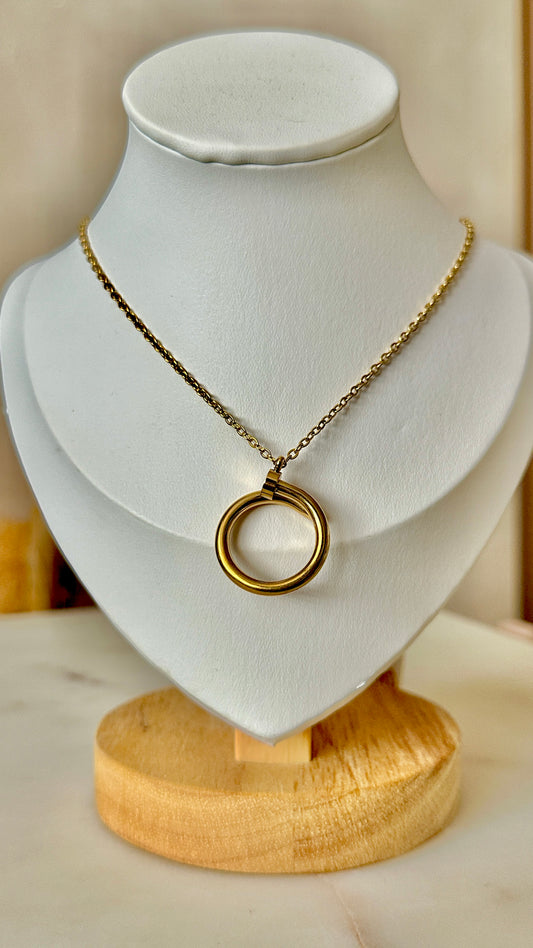 Gold clove necklace