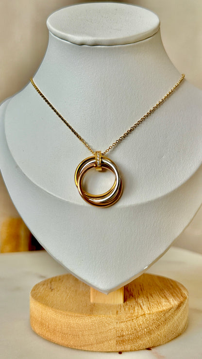 Three tones clove necklace