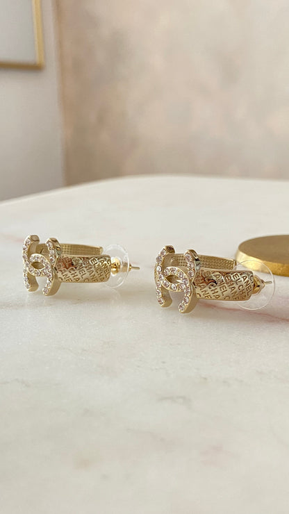 Gold earrings