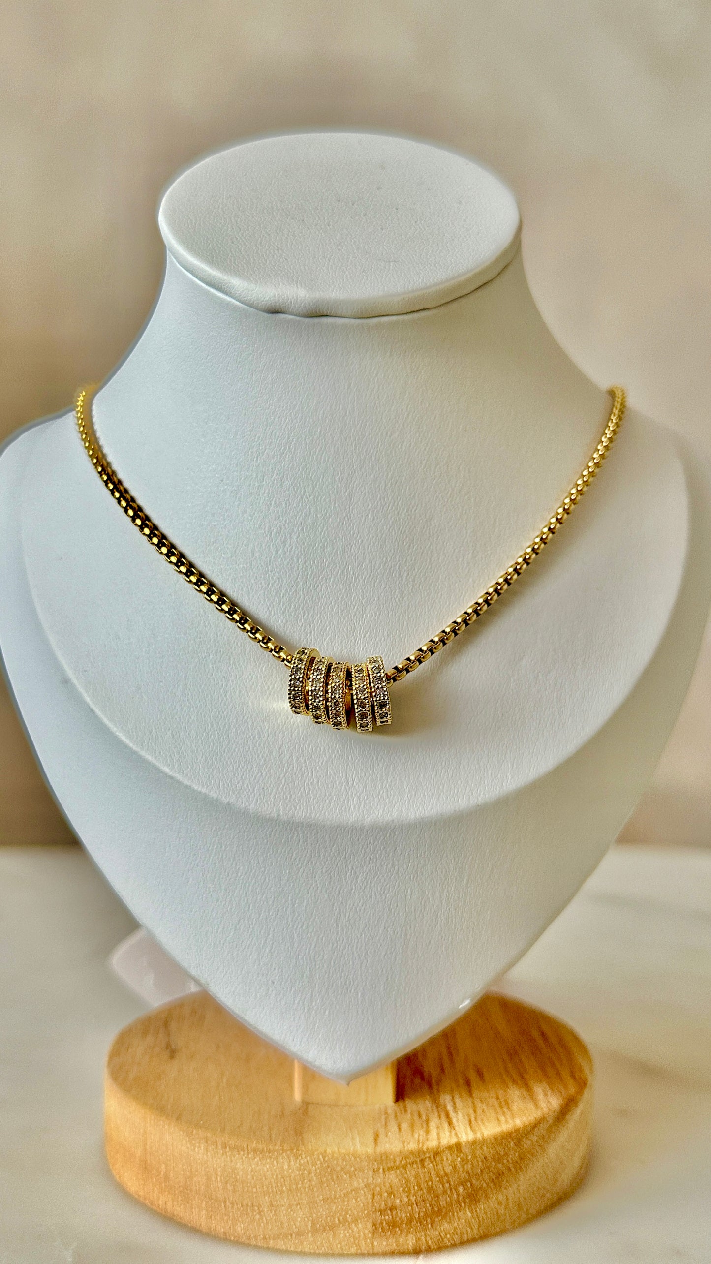 All gold rings Necklace
