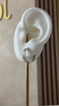 Zirconia silver earrings