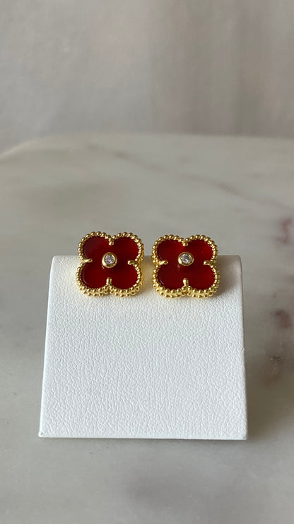 Red earrings