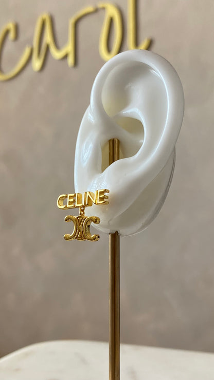 Gold earrings