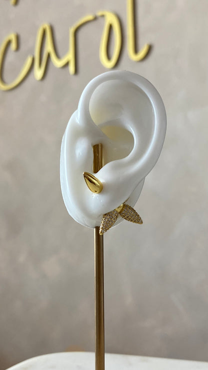 Gold earrings