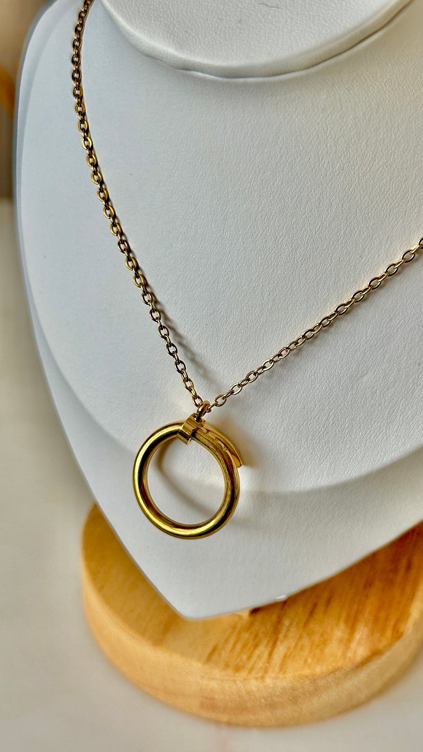 Gold clove necklace