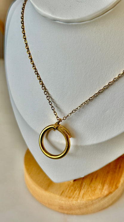 Gold clove necklace