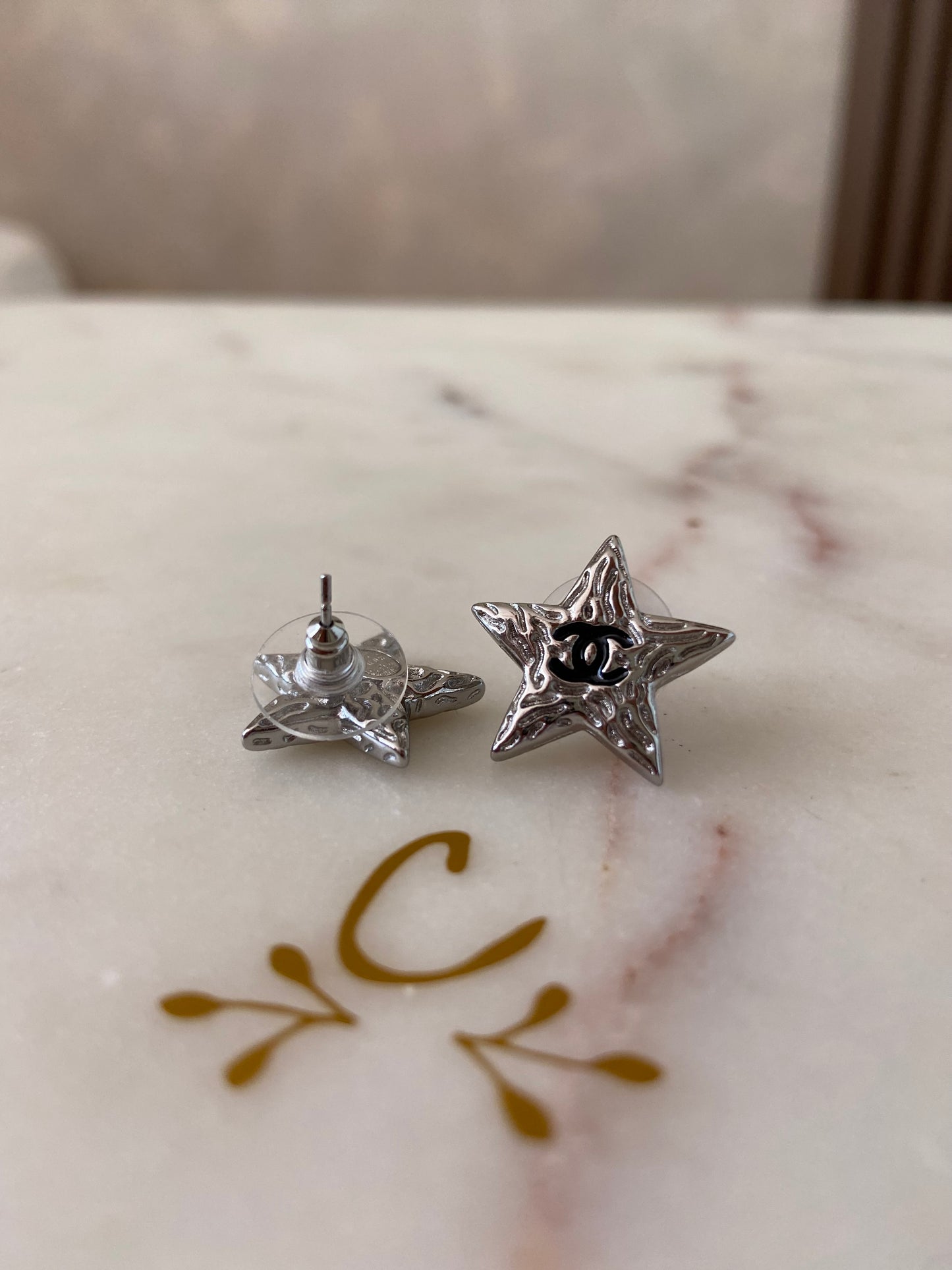 Silver earrings