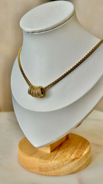 All gold rings Necklace