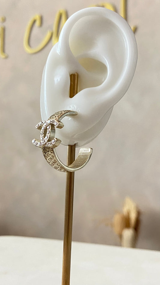 Gold earrings
