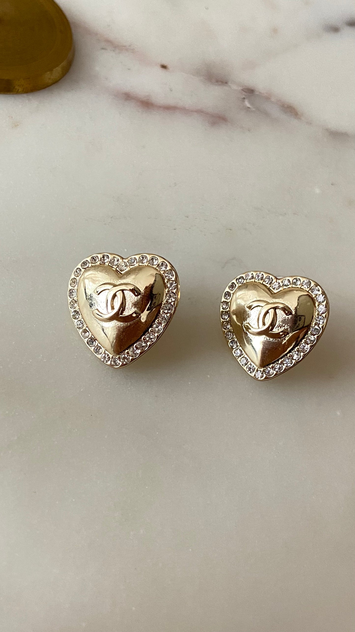 Gold earrings