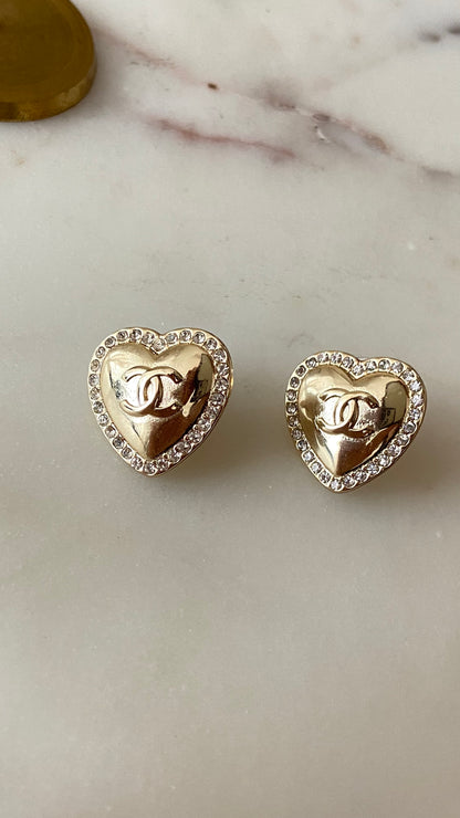 Gold earrings