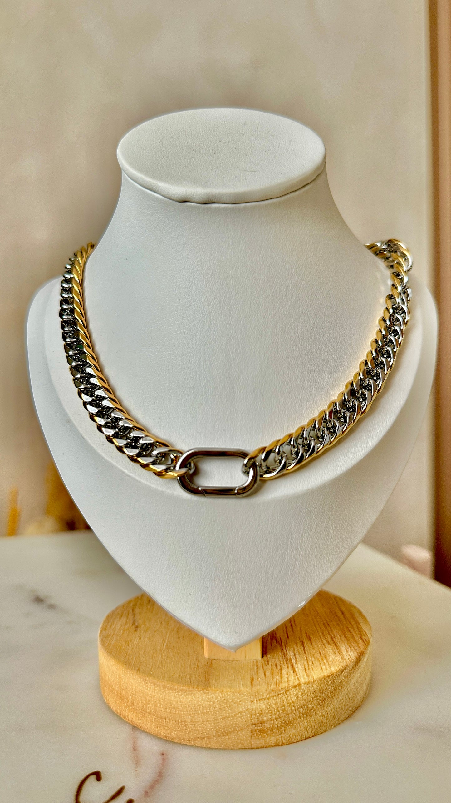 Big two tones necklace