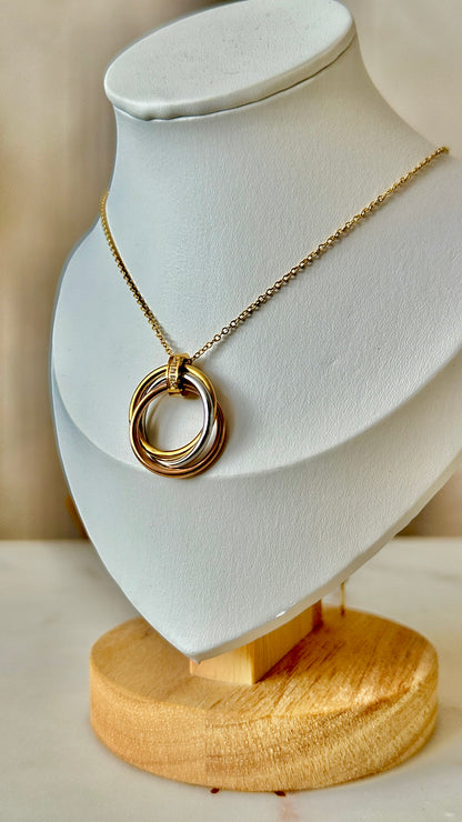 Three tones clove necklace