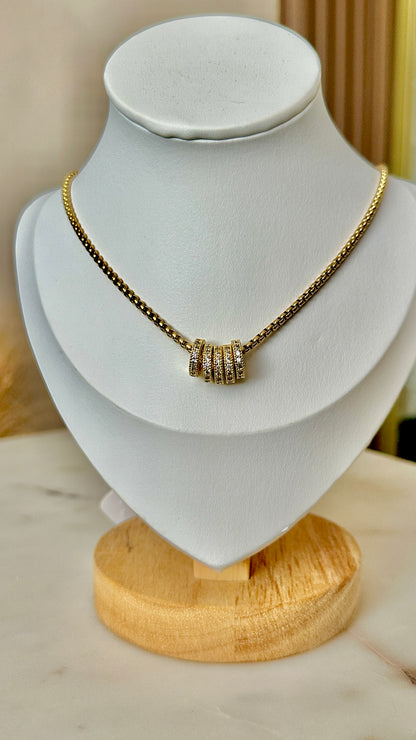 All gold rings Necklace