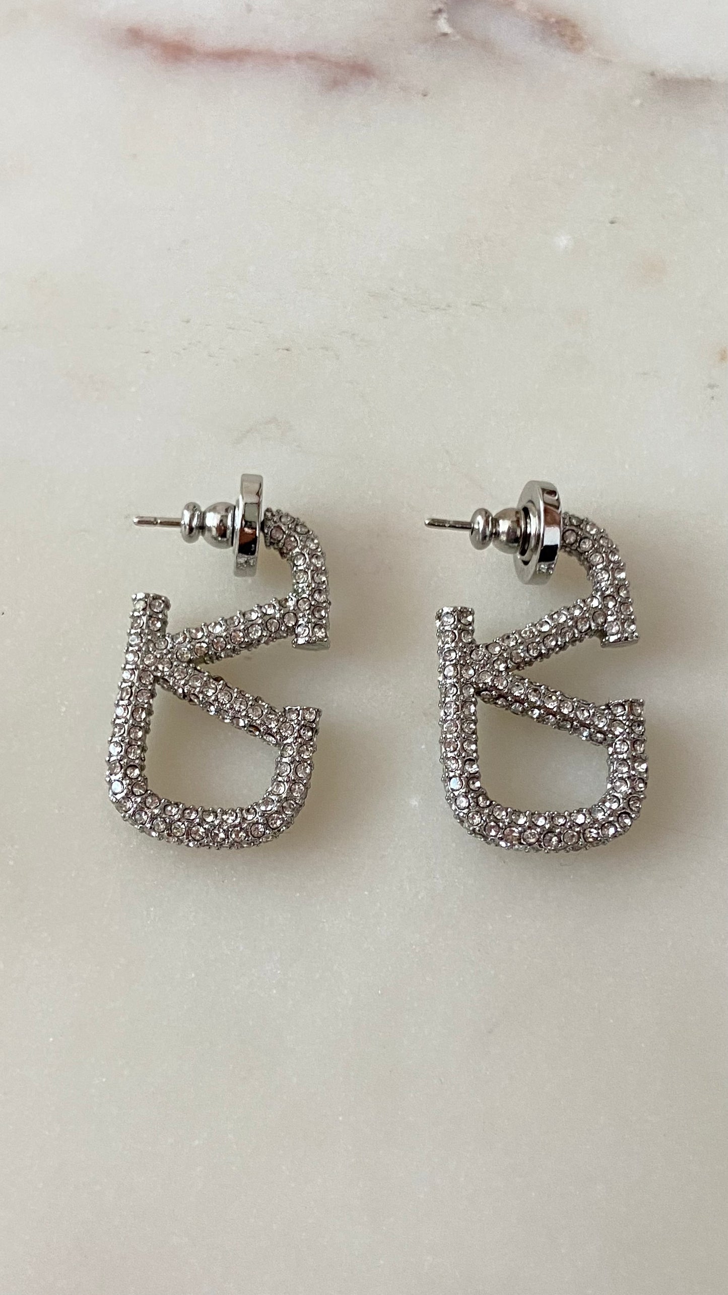 Silver earrings