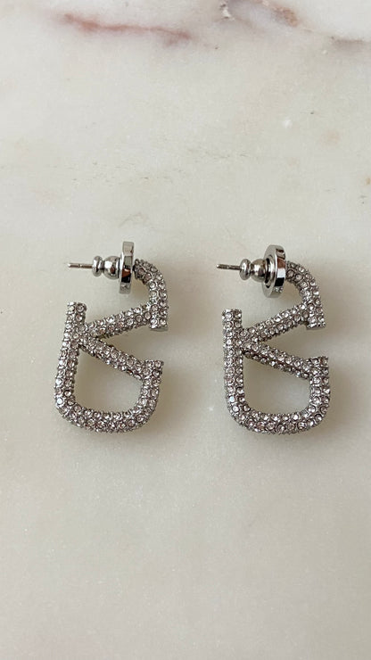 Silver earrings