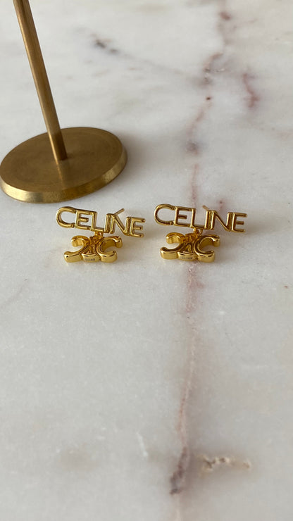 Gold earrings