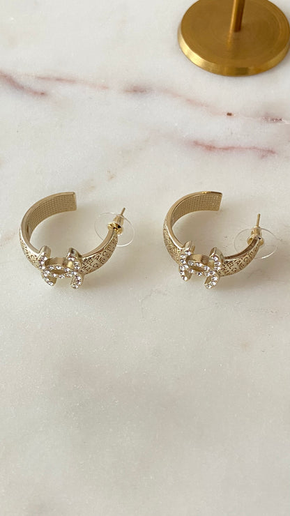 Gold earrings
