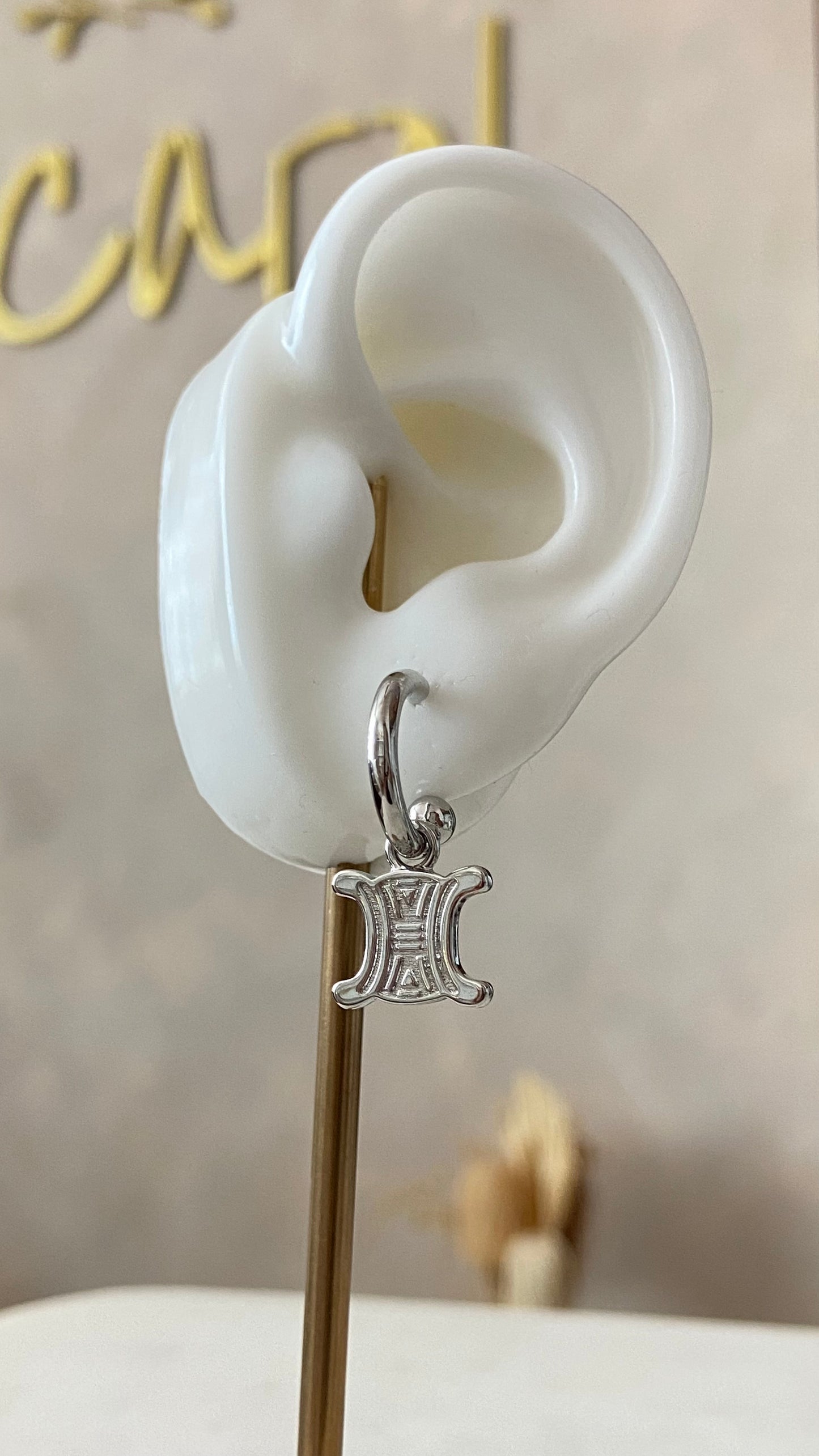 Silver earrings