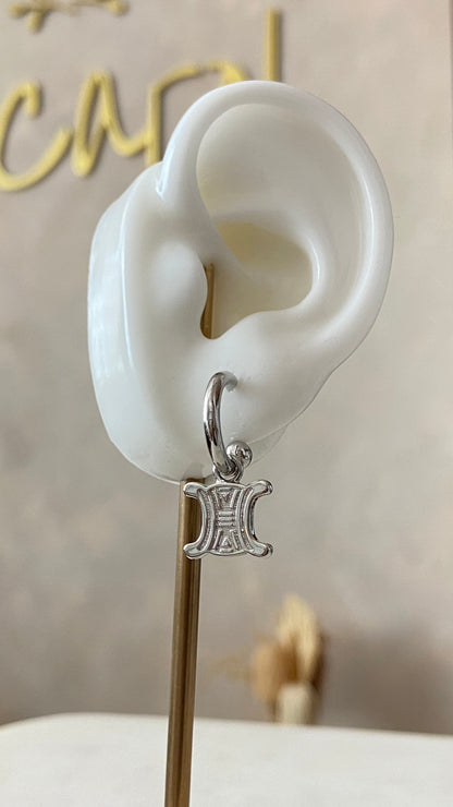 Silver earrings
